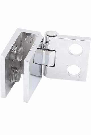 Visagras Acero Inox Puerta Cristal