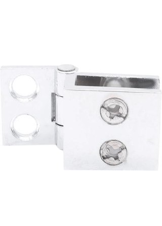Visagras Acero Inox Puerta Cristal