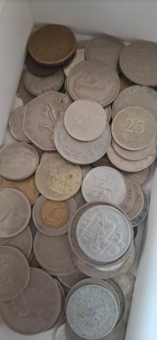 Lote 5kg Monedas Españolas y Mundo