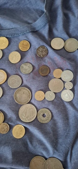 Lote 5kg Monedas Españolas y Mundo