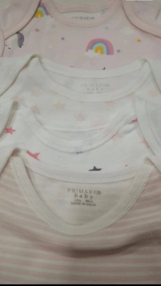 Lote 4 Bodies Primark 3-6 Meses