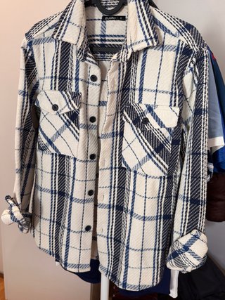 Camisa ZUCCO cuadros azul y blanco Talla S