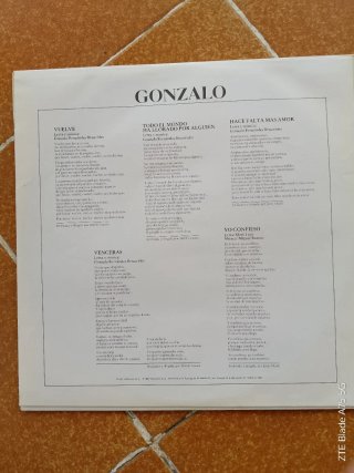 Vinilo Gonzalo - 1983