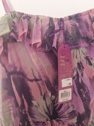 Vestido comprido estampado floral