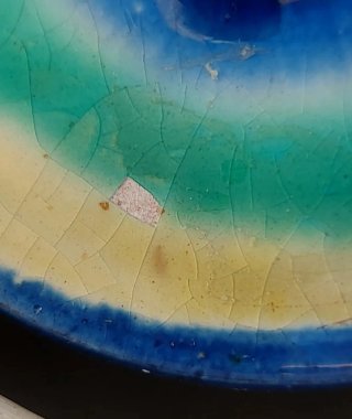 Juego de té Cerámica Azul y Verde