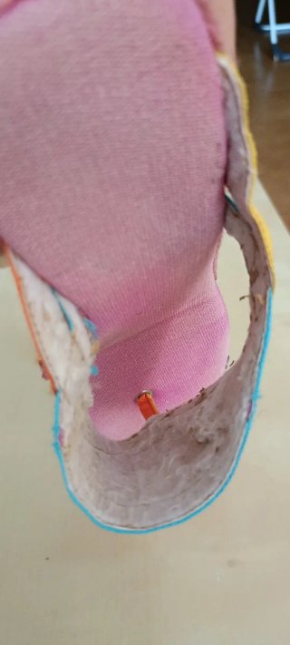 Sandalias tacón de cuña esparto multicolor