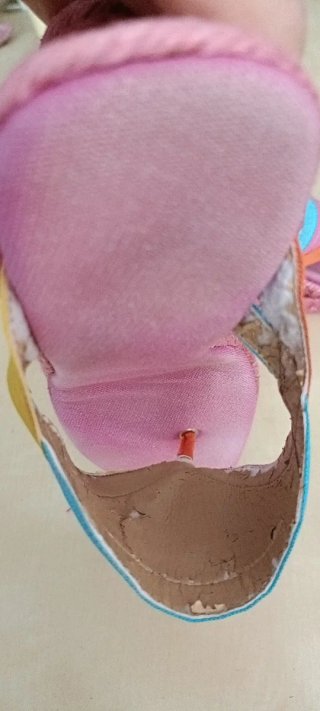 Sandalias tacón de cuña esparto multicolor