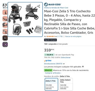 Cochecito Bebé Maxi-Cosi Negro