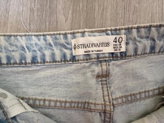 Falda vaquera corta azul claro