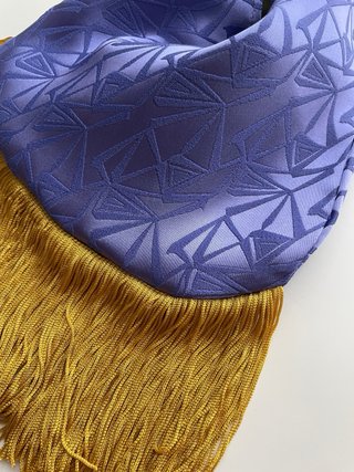 Bolso Nudo Japonés Fiesta Dorado y Morado