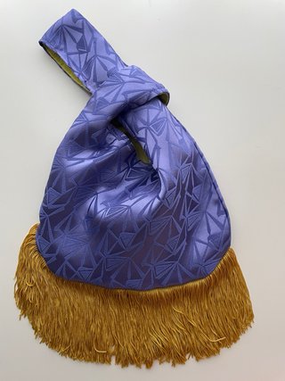 Bolso Nudo Japonés Fiesta Dorado y Morado