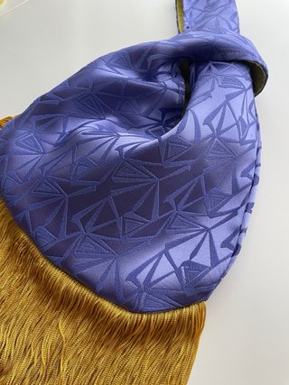 Bolso Nudo Japonés Fiesta Dorado y Morado