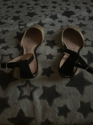 Zapatos fiesta dorados y negros talla 41