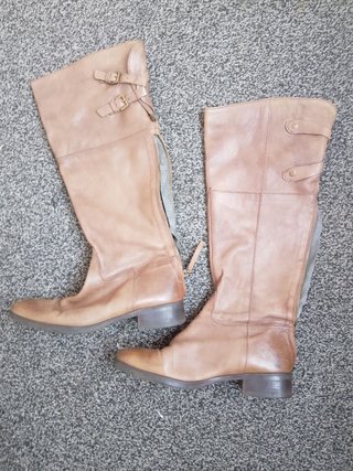 Stivali alti Pittarello pelle beige numero 37