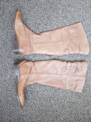 Stivali alti Pittarello pelle beige numero 37