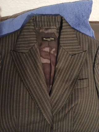 Chaqueta Massimo dutti .ejecutiva. Raya Gris..