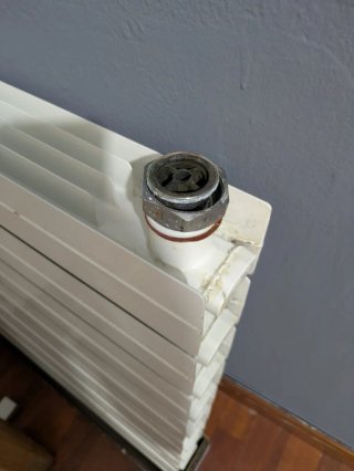 Radiador blanco 8 módulos