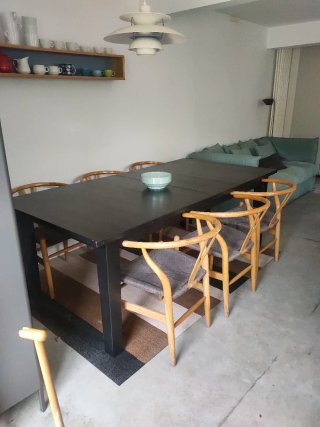 Mesa extensible de madera maciza