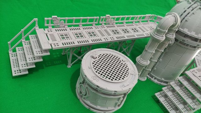 Lote Sector Cubas, Pasarelas, Escaleras Mechanicus