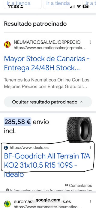 Llantas BF Goodrich Originales Hilux