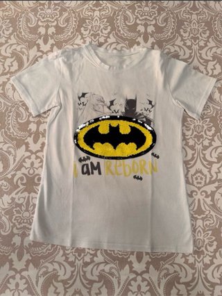 Lote 3 Camisetas Batman y Spiderman 14 años
