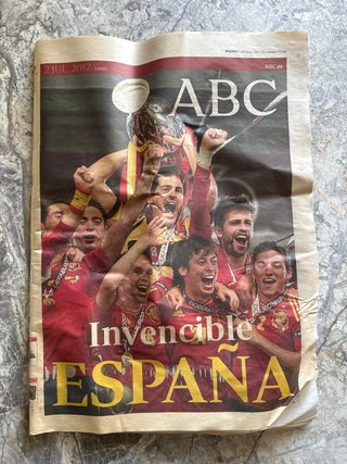 Periódico ABC Selección Española Eurocopa 2012