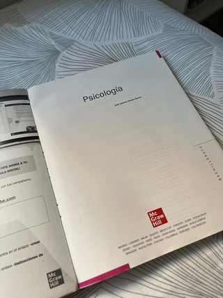 Psicología libro de texto 2 de Bachillerato