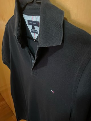 Polo Tommy Hilfiger Negro Talla M