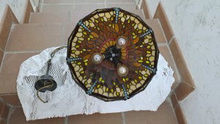 Lámpara Techo Tiffany Vintage 60cm