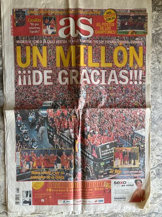 Periódico As Eurocopa Selección Española 2012