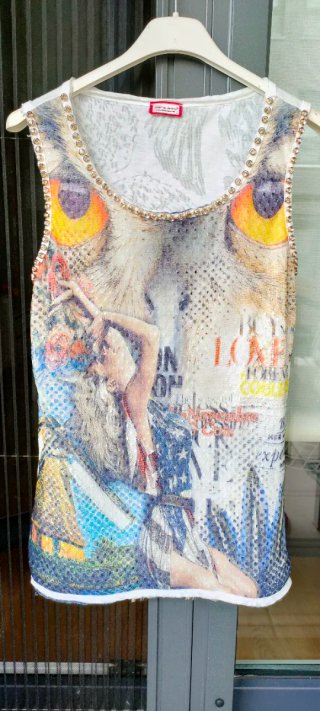 Camiseta tiras Pierre Jeans M sin etiqueta