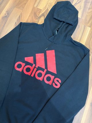 Sudadera Adidas Negra Talla XL Logo Rojo