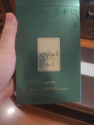 Lattafa Ejaazi Perfume Hombre Negro Dorado