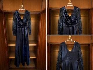 Vestido largo azul de fiesta/graduación
