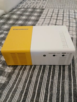 Proyector LED Excelvan Blanco/Amarillo