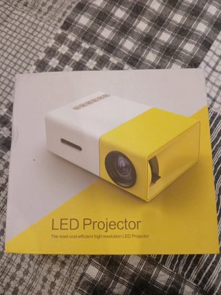 Proyector LED Excelvan Blanco/Amarillo