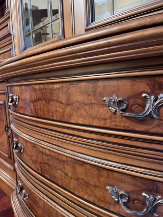 Mueble salón clásico madera maciza, incl.alfombras