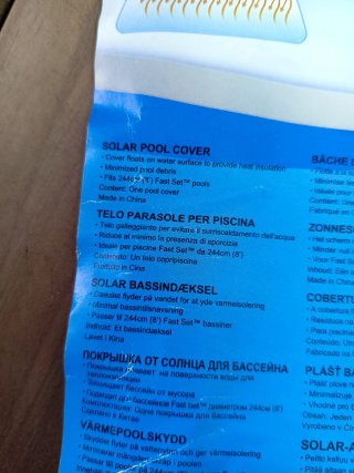 Bestway Cobertor Solar para Piscina Desmonble 210