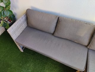 Conjunto Sofá y Mesa Exterior Jardín