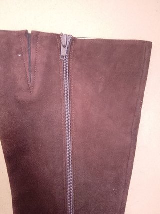 Stivali in pelle scamosciata marrone comfort 37