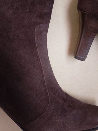 Stivali in pelle scamosciata marrone comfort 37