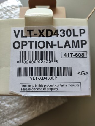Làmpada VLT-XD430LP nova original Ushio-Mitsubishi