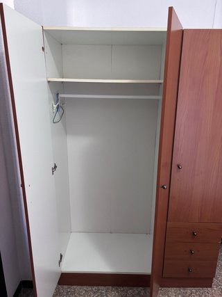 2 Armarios y 1 Cabezal de Cama Madera