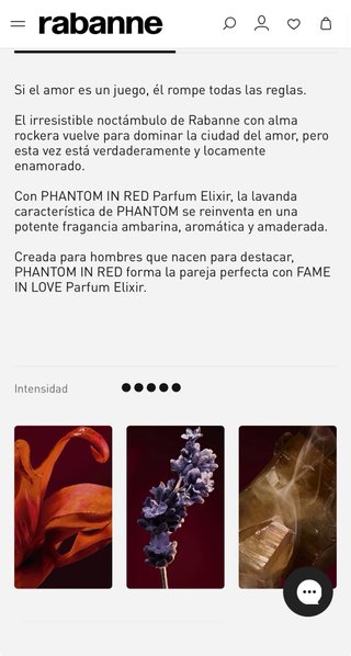 Perfume Phantom in Red Paco Rabanne Elixir