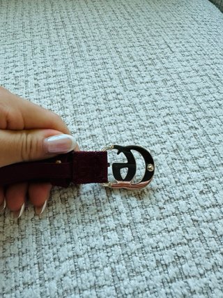 Cinturón Gucci burdeos