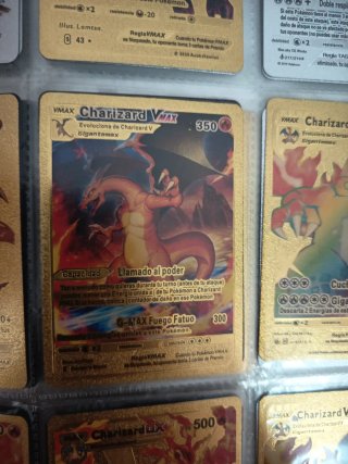 Lote de cartas Pokémon Charizard Oro y Plata