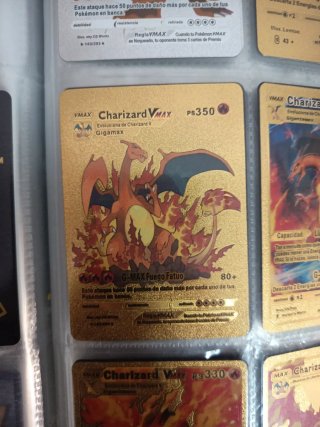 Lote de cartas Pokémon Charizard Oro y Plata