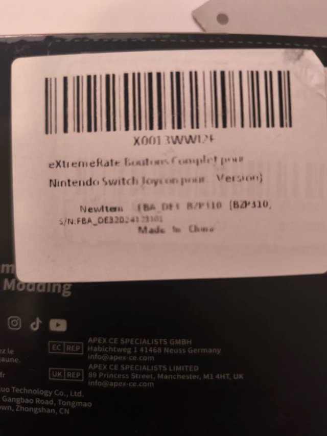 ExtremeRate Pulsanti per Nintendo Switch Kit Completo