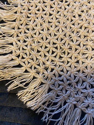 2 Naperons Vintage Bege em crochet