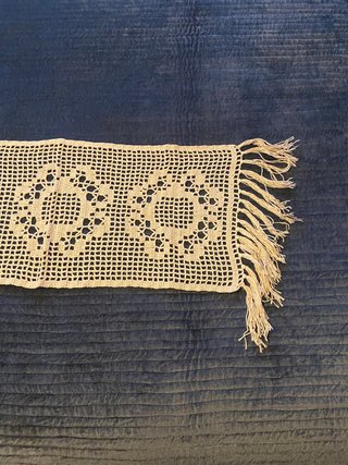 2 Naperons Vintage Bege em crochet
